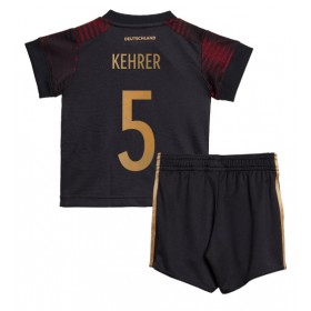 Tyskland Thilo Kehrer #5 Borta Kläder Barn VM 2022 Kortärmad (+ Korta byxor)